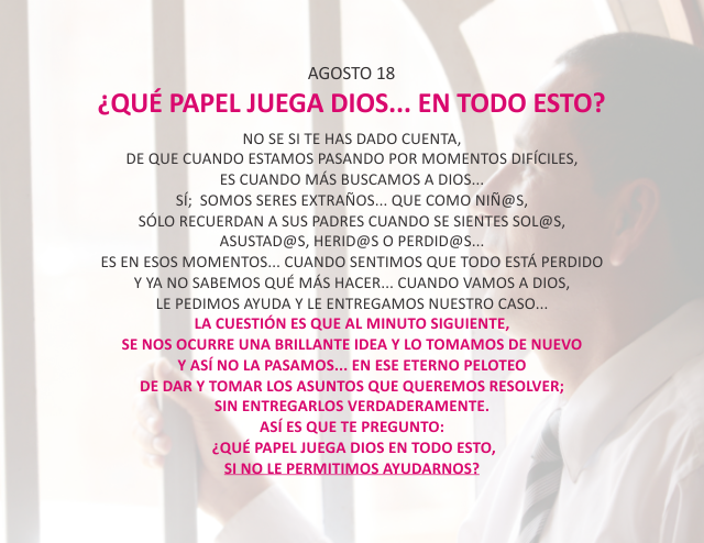 ¿Qué papel juega Dios... en todo esto?